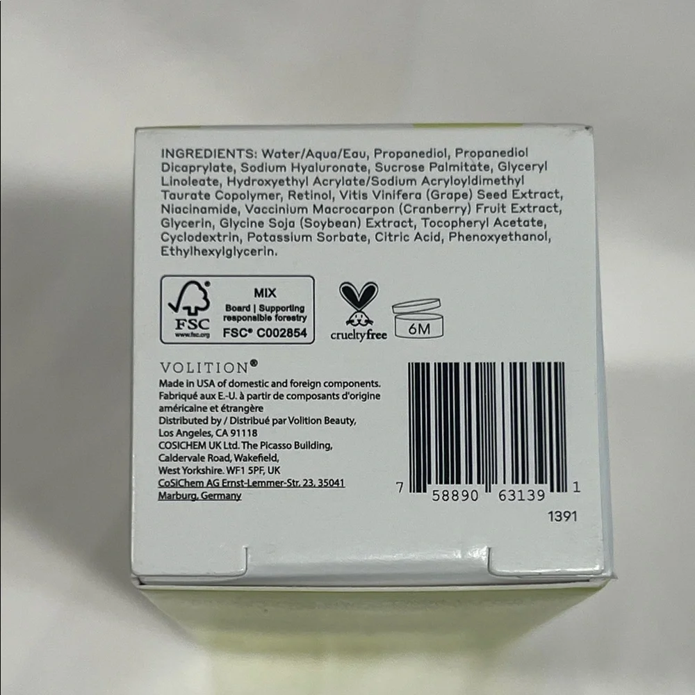 Volition Sémillon Overnight Retinol Serum - Yellow